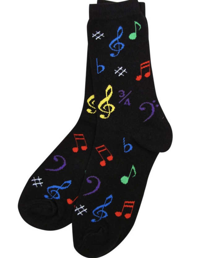 Music notes socks for ladies and teachers gifts