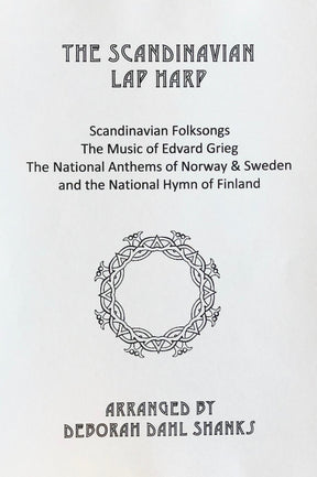 Scandinavian lap harp sheet music for beginner and harpsicle