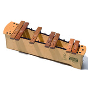 A Sonor Primary SXP 2-1 Soprano Xylophone with chromatic add-on, featuring seven wooden bars on a natural-colored resonator box.