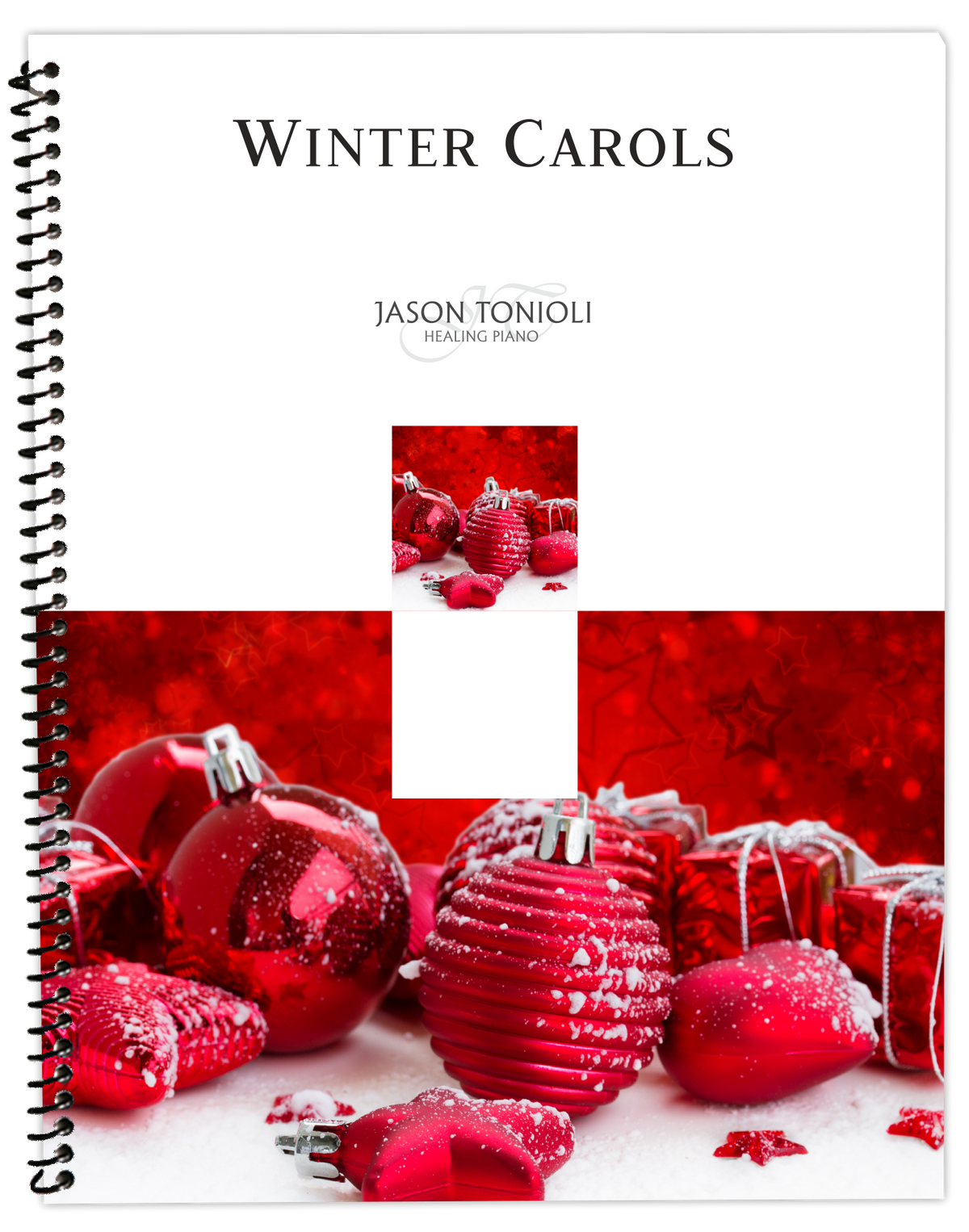 Winter Carols Piano Solo Book by Jason Tonioli – Spiral Bound Christmas Sheet Music