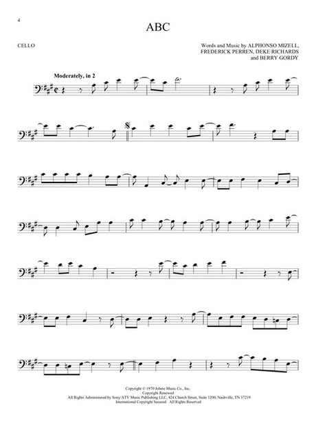 abc 101 popular songs for cello sheet music