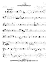 Alfie solo for tenor sax sheet music