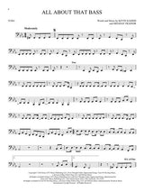all about that bass solo for tuba sheet music