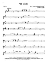 All of me jazz song solo for alto sax sheet music