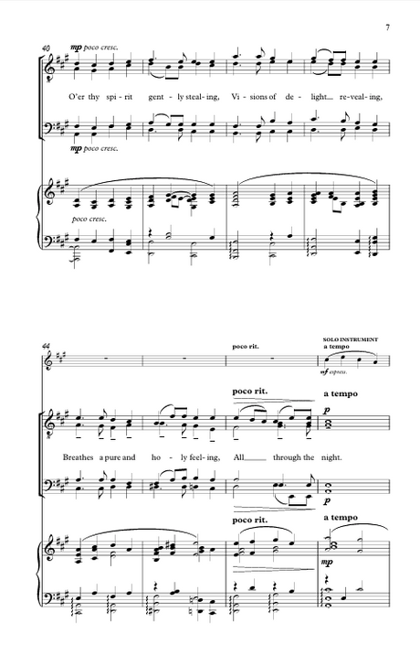 All through the night sheet music for TTBB by Mack Wilberg