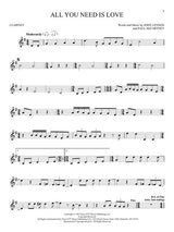 all you need is love sheet music for flute