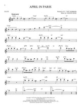 April in paris jazz song solos for flute sheet music