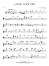 Autumn in new jork jazz song solos for flute sheet music