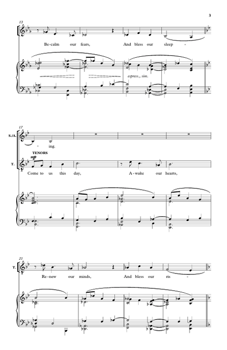 Benediction mack wilberg sheet music for choir