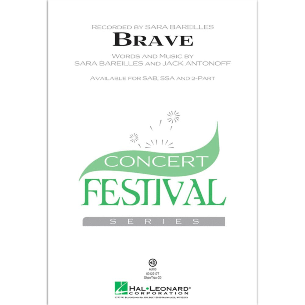 Sara Bareilles Sheet Music | Brave for 2 Part Choir – Teton Music ...