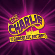 Logo for 'Charlie and the Chocolate Factory Jr.' with a purple background