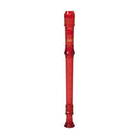 Red children’s flute for canto soprano recorder classrooms