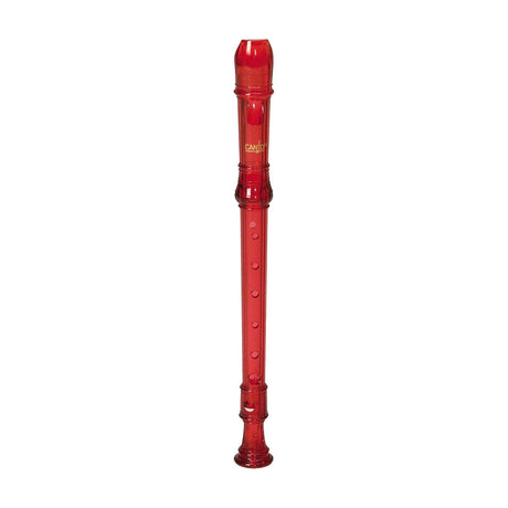 Red children’s flute for canto soprano recorder classrooms