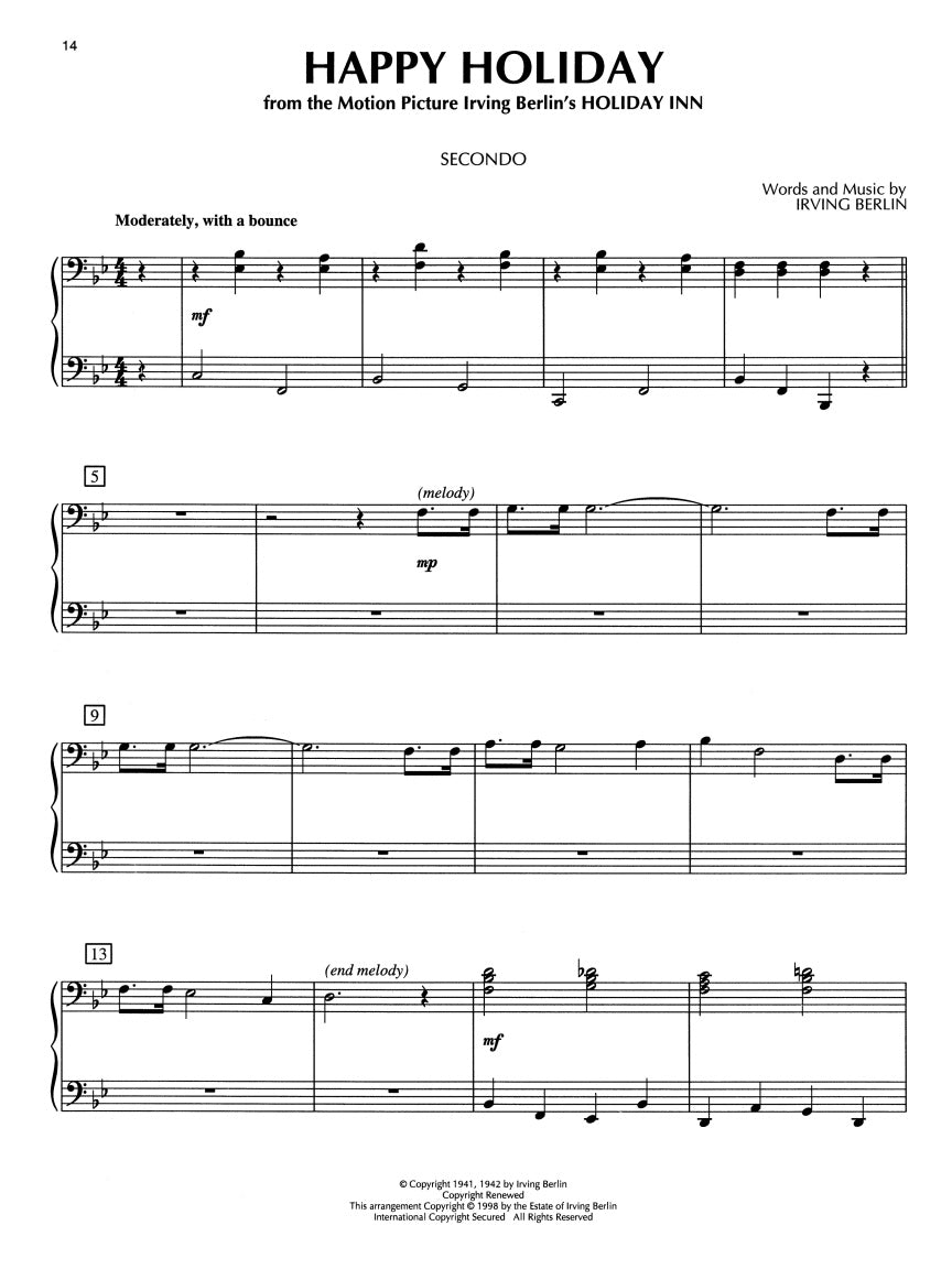 Christmas at the Piano: Duets for 1 Piano and 4 Hands