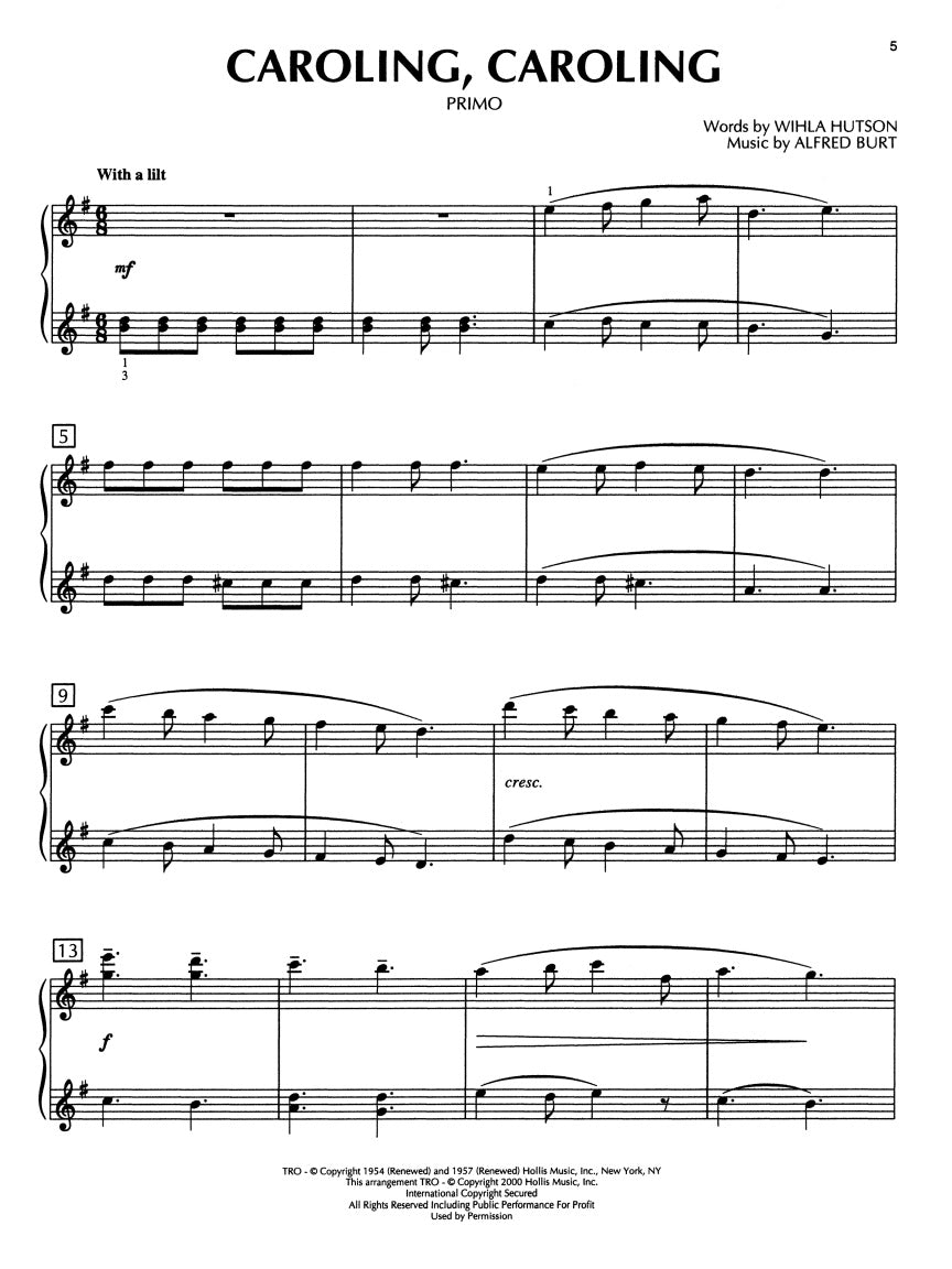 Christmas at the Piano: Duets for 1 Piano and 4 Hands