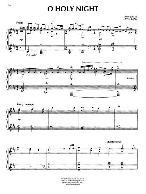 david lanz christmas evey sheet music piano new age