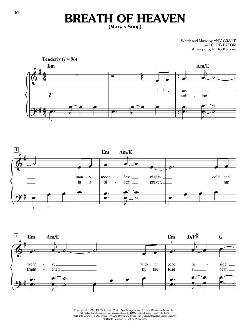 Christmas Sentiments: 19 Nostalgic Songs Arranged by Phillip Keveren