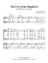 christmas sheet music by michelle willis for satb choir of cry of the shepherd free download