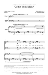 come let us anew mack wilberg choir sheet music