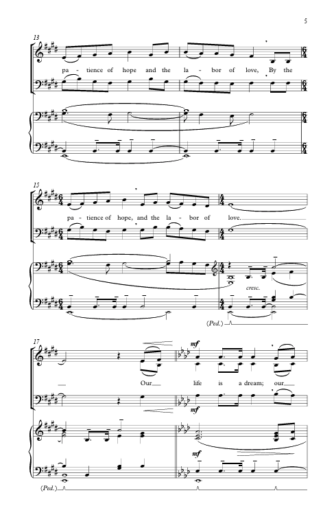 come let us anew mack wilberg choir sheet music