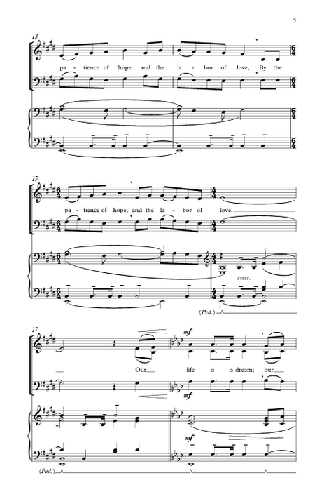 come let us anew mack wilberg choir sheet music