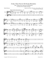 come thou fount of every blessing sheet music by mack wilberg sung by the tabernacle choir