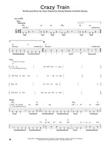 crazy train sheet music for electric guitar