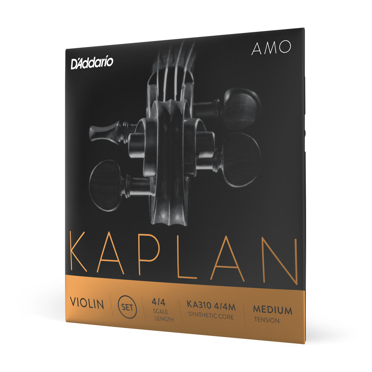 Jeu de cordes pour violon D'Addario Kaplan Amo, échelle 4/4, tension moyenne