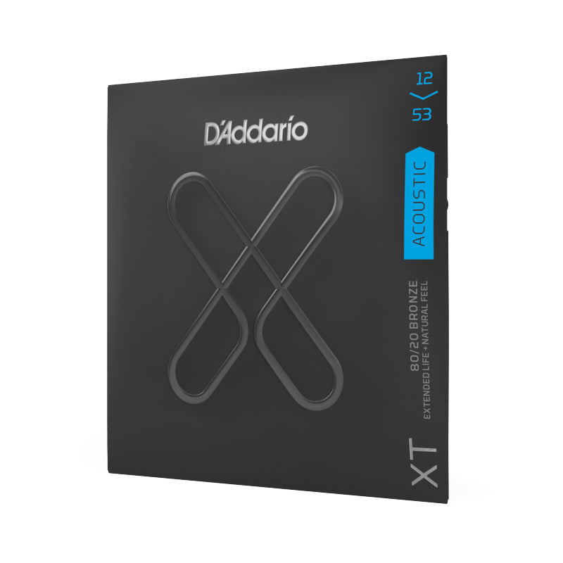 D'Addario XT 80/20 Bronze Acoustic Guitar Strings Light 12-53