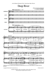 Deep river by mack wilberg for satb choir sheet music