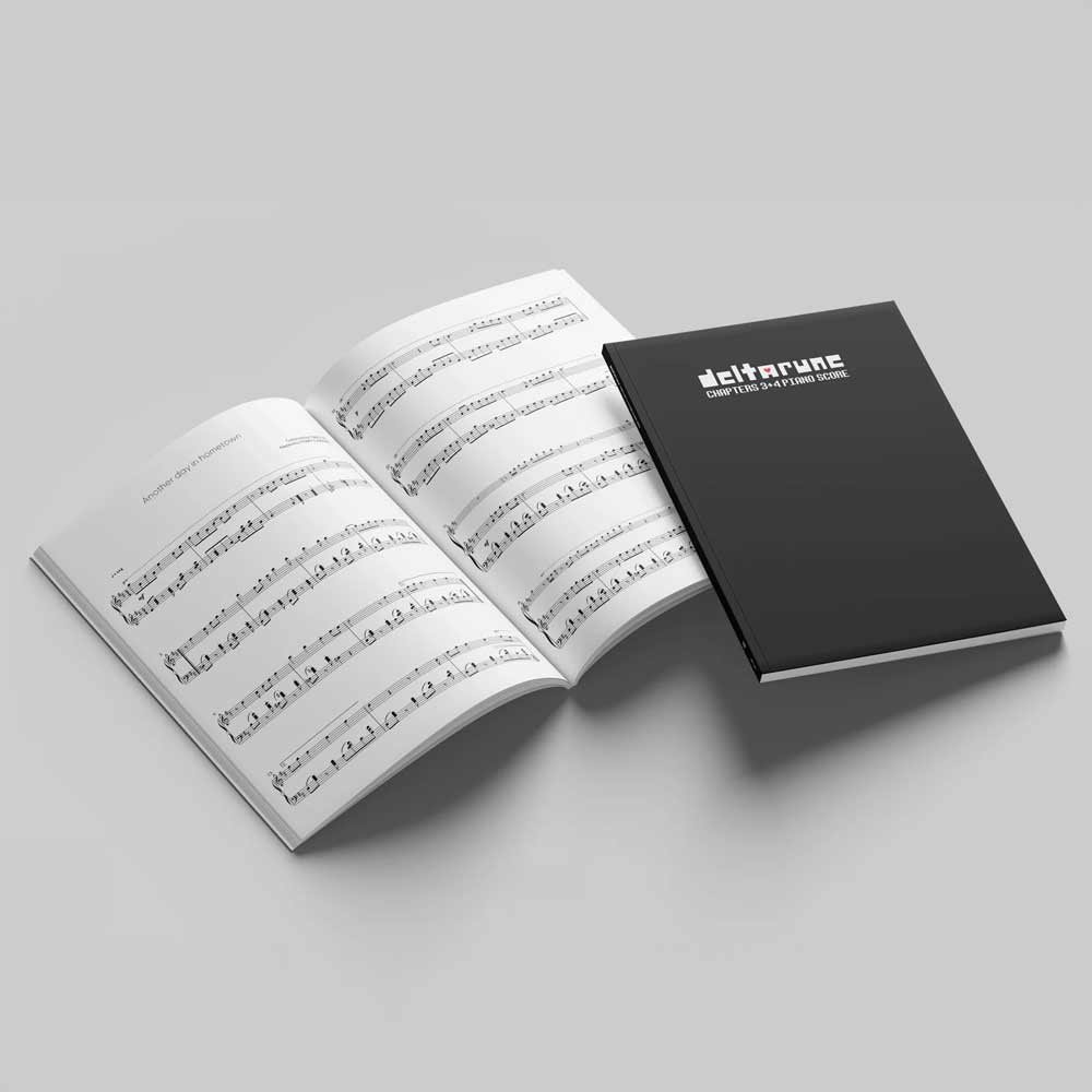 DELTARUNE Chapters 3+4 Piano Score (Sheet Music Book)