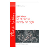 Music sheet cover for 'Wexford Carol' by Mack Wilberg with red and black design.