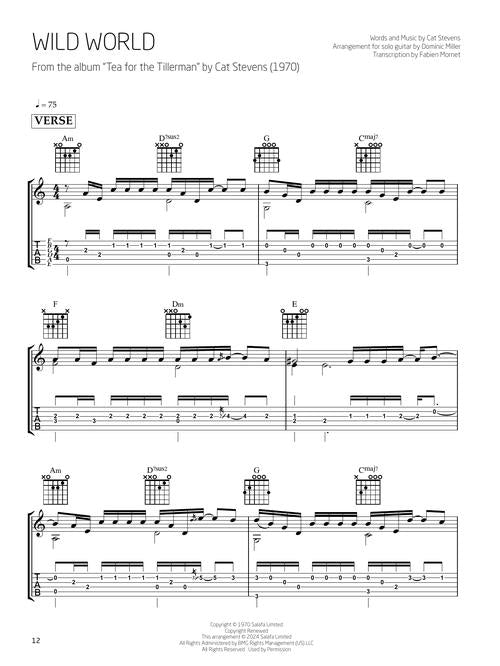 Dominic miller song classics for solo guitar sheet music book