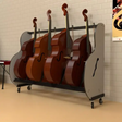 double bass instrument storage for classroom