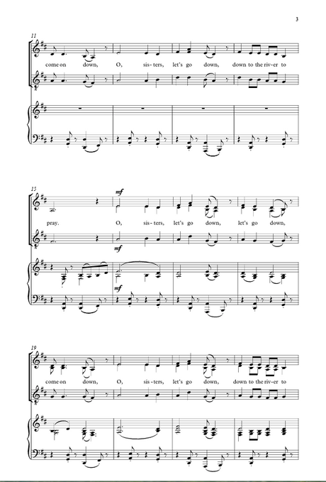 Down by the river to pray sheet music by mack wilberg
