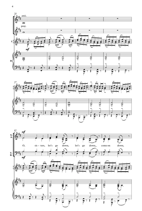 Down by the river to pray sheet music by mack wilberg