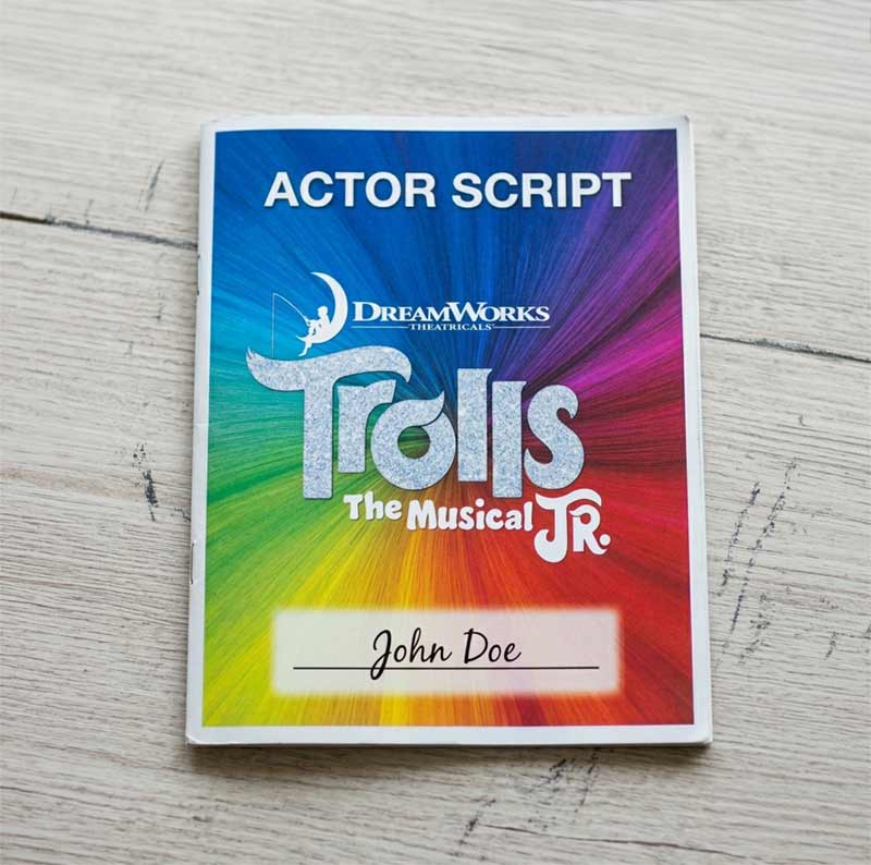 Trolls The Musical Jr Script (10 pack)