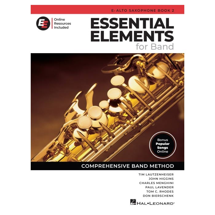 Essential Elements for Band – Eb Alto Saxophone Book 2 with EEi