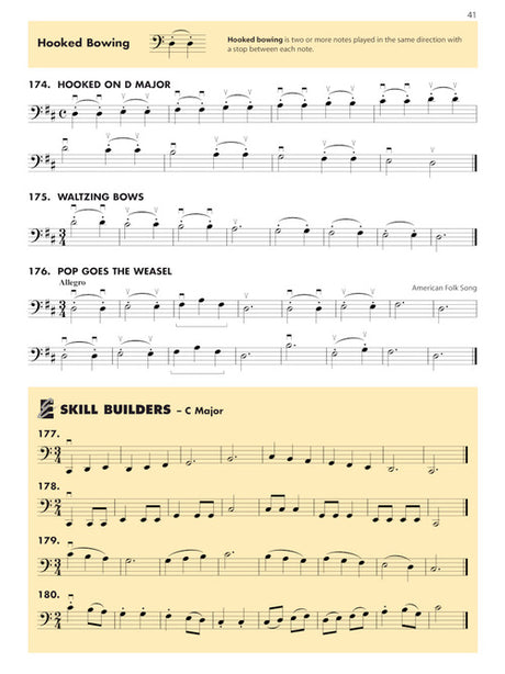 essential elements for strings cello book 1 bowing