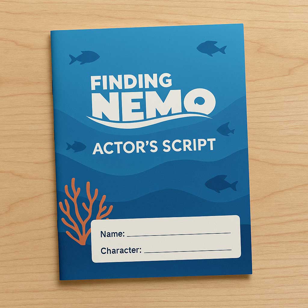 Finding Nemo Script Pdf Disney's Finding Nemo Kids Script (10 pack) | Musical Shows for Schools ...