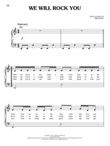first 50 pop songs easy sheet music of we will rock you