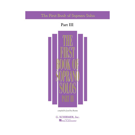 first book of soprano solos for voice sheet music