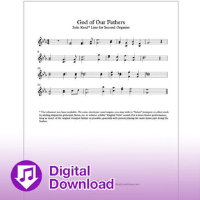god of our fathers church sheet music