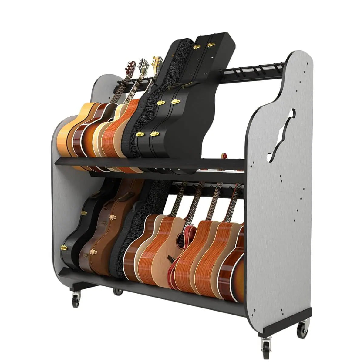 Musical Keyboard Stack Rack The Band Room Double-Stack Guitar Storage Rack | A&S Crafted Products ...