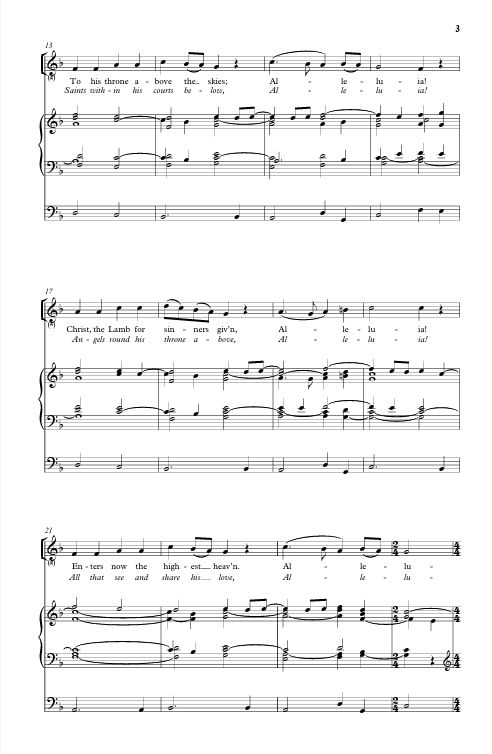 praise the lord and hail the day that sees him rise by mack wilberg sheet music