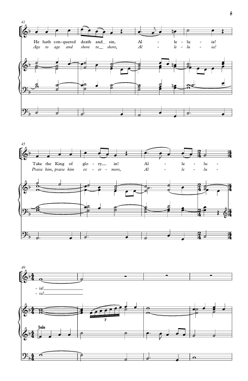 praise the lord and hail the day that sees him rise by mack wilberg sheet music