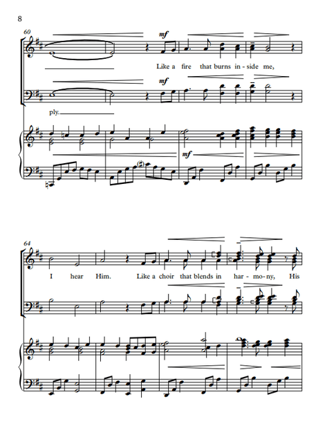 hear him sheet music by ryan murphy from the tabernacle choir
