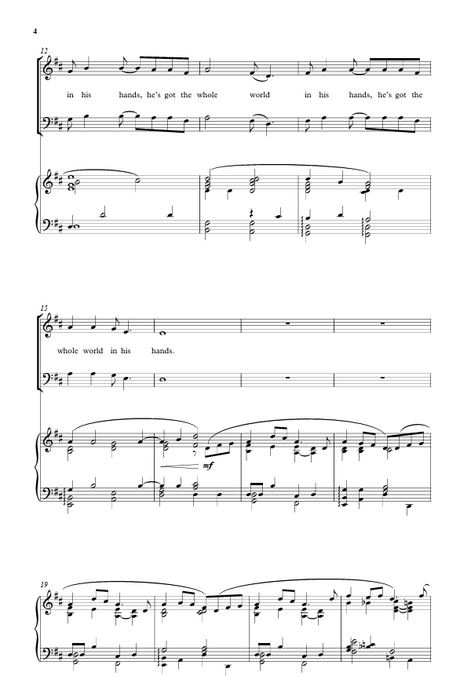 he's got the whole world in his hands by mack wilberg