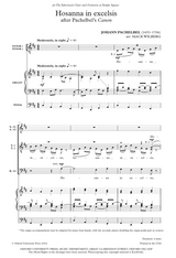 Hosanna in Excelsis – Mack Wilberg | Pachelbel Canon in D SATB Choir
