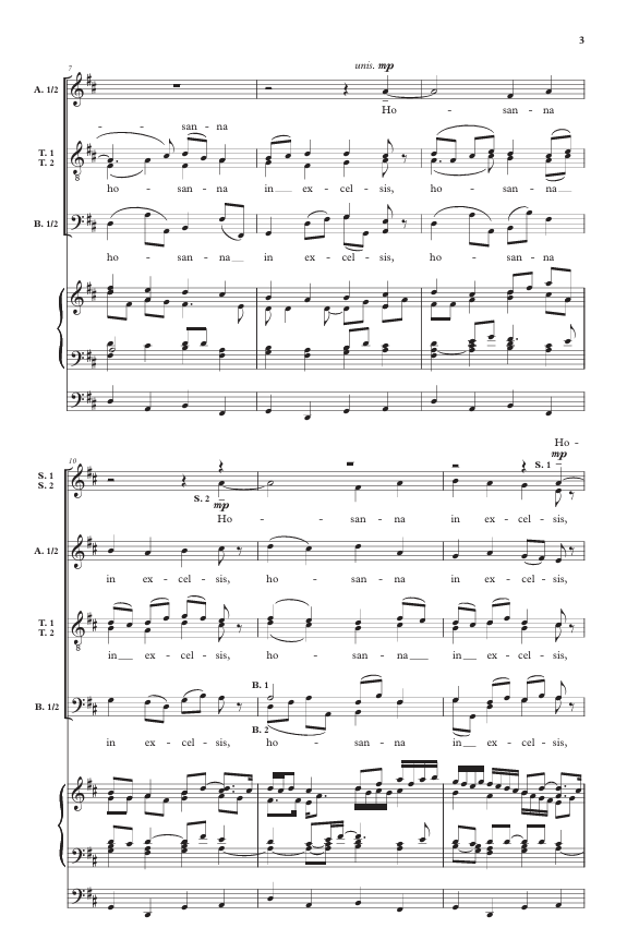 Hosanna in Excelsis – Mack Wilberg | Pachelbel Canon in D SATB Choir
